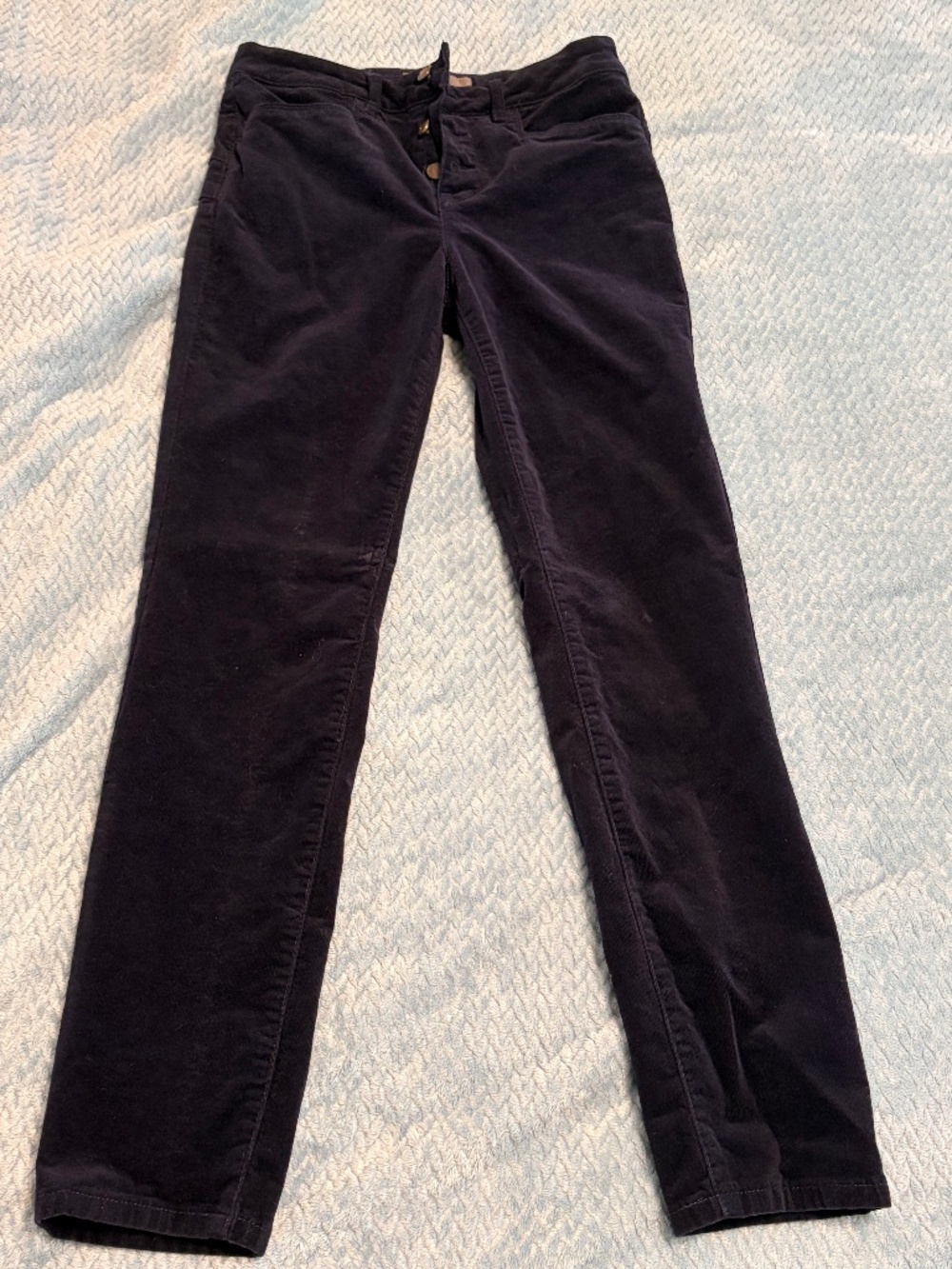 Tristan button fly, blue corduroy pants size 8